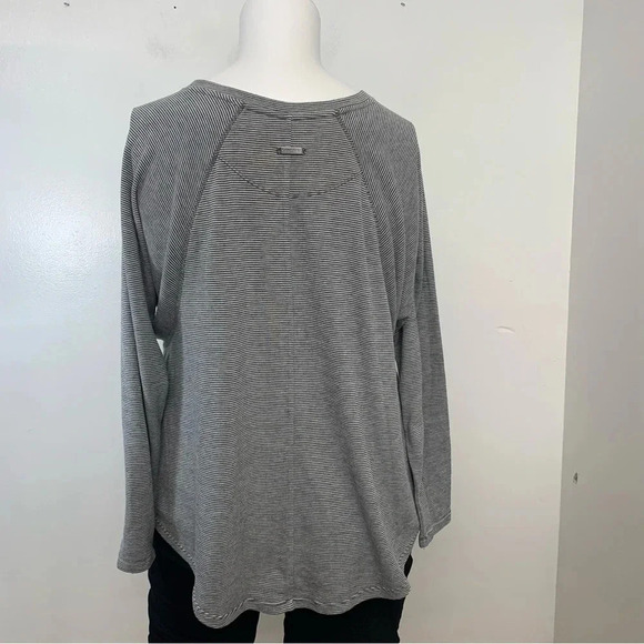 Calvin Klein Performance Blouse Top Woman 1X Stripe Raglan Long Sleeve Quick Dry - Picture 4 of 10